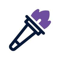 torch icon. dual tone icon for your website, mobile, presentation, and logo design. vector