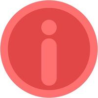 Information flat icon isolated on white background. vector