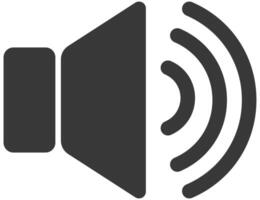 Speaker volume flat icon isolated on white background. vector