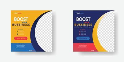 Bussiness poster for social media post or square web banner template design vector