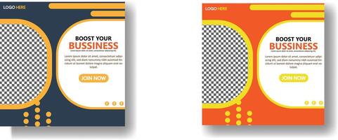 Bussiness poster for social media post or square web banner template design vector