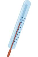 Thermometer flat icon isolated on white background. vector