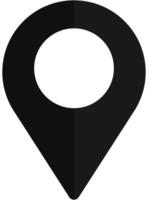 Pin locator icon design isolated on white background. vector