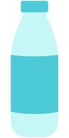 Simple water bottle in flat design illustration isolated on white background. vector