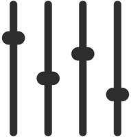 Slider bar flat interface element isolated on white background. vector