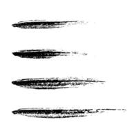 Set of Brush Strokes. Grunge Style Design Elements with Dirty Distress Textures and Ink Splatters vector