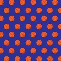 Modern Basketball Pattern Template. Sporty Icon Design. Ball Tournament Background. Sports Team Wallpaper. Professional Game Match Art vector