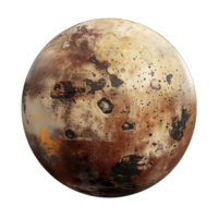 Clear Background Cutout of Pluto Globe png