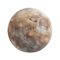 Pluto Globus auf transparent isoliert Schuss png