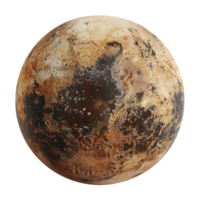 Isolated Pluto Globe with Transparent Background png