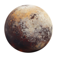 chiaro sfondo isolato Plutone globo png