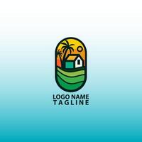 home resort logo design vector