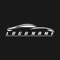 coche comerciante logo diseño vector