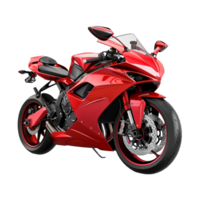 Red Motorbike on transparent background png