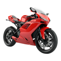 rot Motorrad auf transparent Hintergrund png