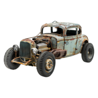 Apocalyptic car isolated on transparent background png