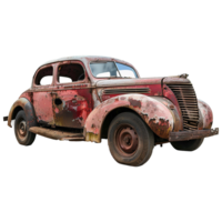 Apocalyptic car isolated on transparent background png