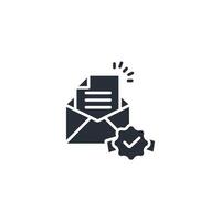 official letter icon. .Editable stroke.linear style sign for use web design,logo.Symbol illustration. vector
