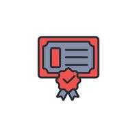 license icon. .Editable stroke.linear style sign for use web design,logo.Symbol illustration. vector