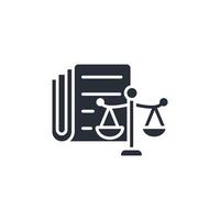 legal documents icon. .Editable stroke.linear style sign for use web design,logo.Symbol illustration. vector
