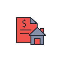 lease agreement icon. .Editable stroke.linear style sign for use web design,logo.Symbol illustration. vector