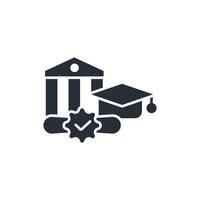 Diploma icon. .Editable stroke.linear style sign for use web design,logo.Symbol illustration. vector