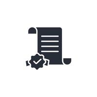 certificate icon. .Editable stroke.linear style sign for use web design,logo.Symbol illustration. vector