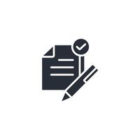 agreement icon. .Editable stroke.linear style sign for use web design,logo.Symbol illustration. vector
