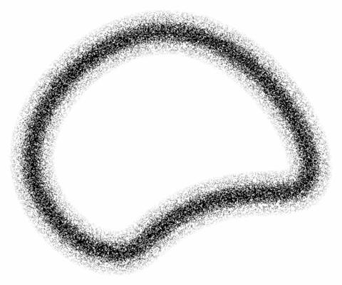 Abstract hand drawn black watercolor background, black and white gradient texture waves. Zigzag dotted noise curve and wavy pattern