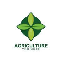 agricultura logo, granja tierra logo diseño vector