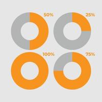 Free Infographic Elements Icons Pie Graph vector