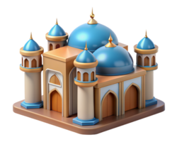 Mosque 3d Rendering png