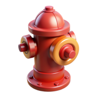 fogo Hidrante 3d render png