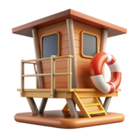 Lifeguard Hut 3d Image png