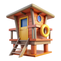 Lifeguard Hut 3d Element png