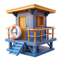 Lifeguard Hut 3d Design png