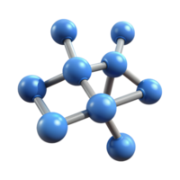 molécula estrutura 3d elemento png