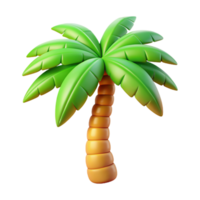 Beach Palm Tree 3d Element png