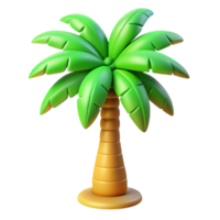 strand palm boom 3d Bedrijfsmiddel png