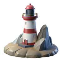 faro Torre 3d design concetto png