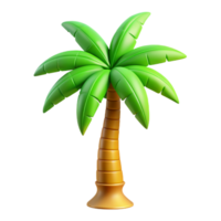 Beach Palm Tree 3d png