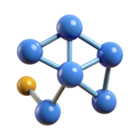 molecuul structuur 3d concept png