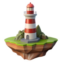 Lighthouse Tower 3d Object png