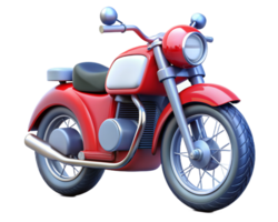 antico motociclo 3d rendere png