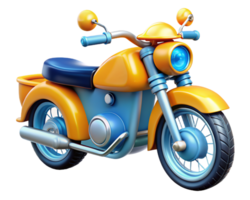 antiek motorfiets 3d element png