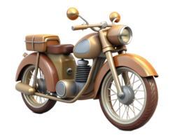 antik motorcykel 3d tolkning png