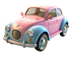 Cute Wedding Car 3d Illustration png