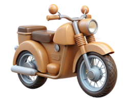Antique Motorcycle 3d png
