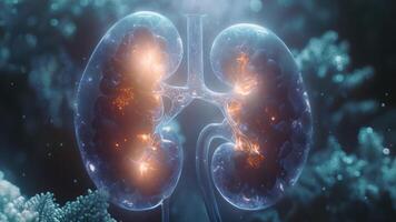 Body Organs Kidneys 3D Visualization Medical Animation video