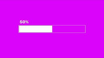 Loading 100 percentage icon motion design data interface. video